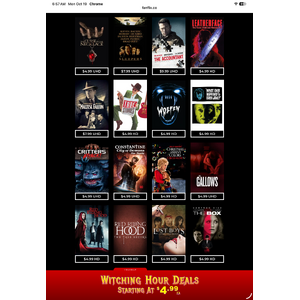 Fanflix Witching Hour Deals starting @ $4.99 each