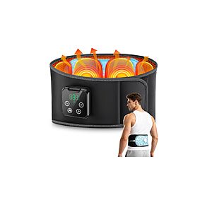 Heating and Cooling Pad for Back with massage, $37.72 with code and coupon