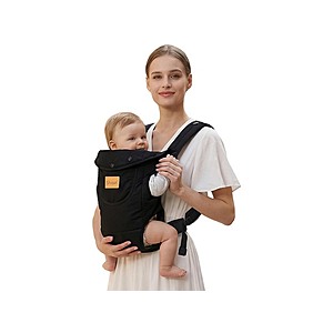 Shiaon Baby Carrier for Newborn to Toddler (8-30 lbs) w/ Adjustable Shoulder Strap (Black) $16.99 + Free Shipping w/ Prime