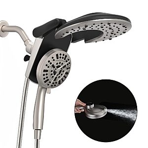 Foldable Rainfall Shower Head 9 Spray Settings Handheld Showerheads Combo $29.99 + Free Shipping