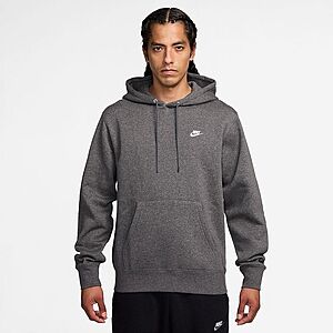 Nike Men's Club Fleece Pullover Hoodie (Charcoal Heather, Sizes: S-L) $24.50 + Free Store P/U at Kohl's or F/S on Orders $49+