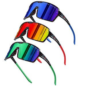 3Pack Polarized Kids Sunglasses UV400 for Youth Softball Running Cycling $7.98 + Free Shipping