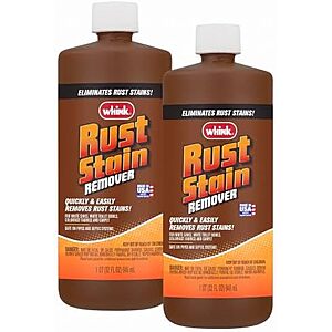 $15.76 | 2-Pack 32-Oz Rust-Oleum Whink Rust Stain Remover at Amazon