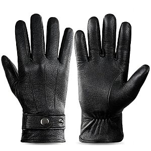 Amazon – Pixel Panda Men’s Sheepskin Leather Gloves w/ Wool Lining - $14.99 w/ Code