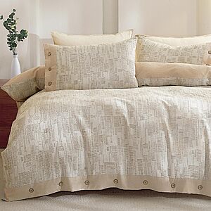 Amazon – Oli Anderson King Size Cotton Duvet Cover Set - $35.99-$44.99 w/ Code