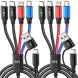 Amazon – MPATIBY 4-in-2 Multi Charging Cable - $7.50 w/ Code