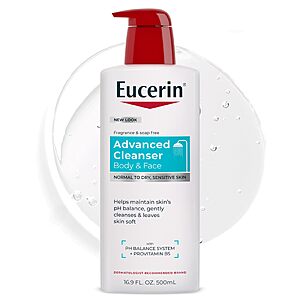 Eucerin Advanced Repair Body and Face Cleanser, 16.9 FL OZ $8.99