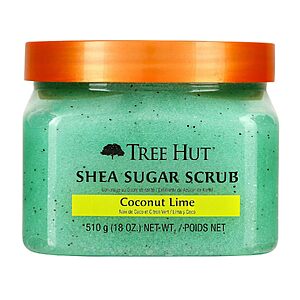 [S&S] Tree Hut Coconut Lime Body Scrub, Exfoliating Sugar Scrub, Vegan, 18 Oz $7.65