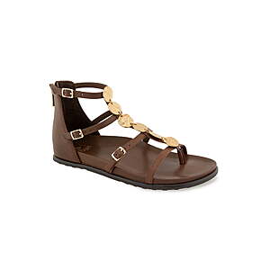 Rebecca Minkoff Hadley Women's Strappy Up the Foot Flat Sandal w/ Adjustable Buckle (Dark Brown, Sizes 6-8.5) $10.88 + Free S&H w/ Walmart+ or on $35+