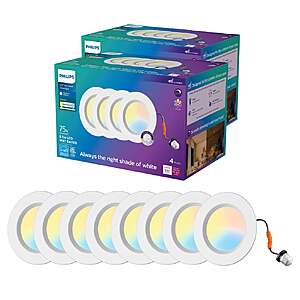 Philips 5/6" 5CCT Retrofit Downlight, 8-pack $39.99 free Shipping Costco.com