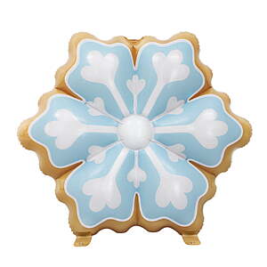 3' Holiday Time Snowflake Gingerbread Cookie Christmas Yard Inflatable $8.86 + Free S&H w/ Walmart+ or on $35+ or Free Store Pickup at Walmart