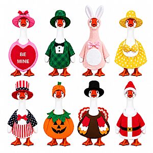 Amazon – 8-Pack Seasonal Outfits for 7-Inch Desk Goose - $21.49 w/ Code