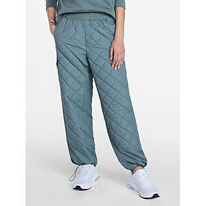 Avia Women's Quilted Lined Jogger Pants w/ 2 Side Pockets and Side Snap Cargo Pocket (Lapis, Moonstone, Sizes XS-XXXL) $6.00 + Free S&H w/ Walmart+ or on $35+