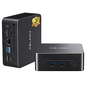 PELADN WI7 Mini PC: Pentium Gold 7505, 16GB RAM, 512GB SSD $259.99