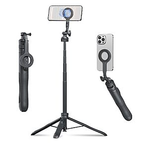 Jishane Magnetic Auto-Open Selfie Stick Tripod for iPhone - $17.99 AC