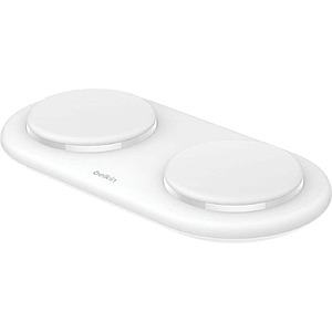 Belkin 15W Dual Qi2 Wireless Magnetic MagSage Charging Pad (White) $31.99 + Free Shipping