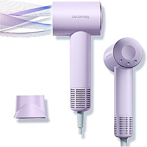 1200W Dual Voltage Hair Dryer for Worldwide Travel for 5X Faster Drying, 110-120V / 220-240V $39.99