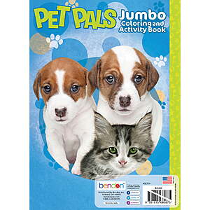 64 Page Jumbo Coloring Books $1 at Walmart (Pet Pals, My Little Pony, Shrek, Lilo-Stitch, (Disney Princess $1.47 with stickers included)