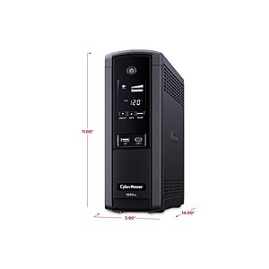 CyberPower CST1500SUC 1500VA/900W Pure Sine Wave UPS - Certified Refurbished (1-yr manufacturer warranty) $159.99