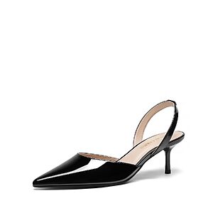 Dream Pairs Women's Slingback Kitten Heel Pumps w/ Pointed Toe & Ankle Strap (2 colors) $15.39 + Free Shipping w/ Prime or on $35+