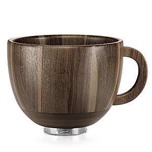 SpaceAid Wooden Bowl with Handle, Kitchen Space Aid Acacia Wood Mixing Bowls Holder for Stand Mixer, Compatible with 4.5 & 5 QT Tilt-Head Models Kitchen, Light Wood $64.98
