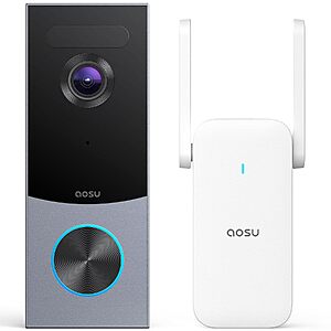 aosu 5MP 166° Wireless & Wired Video Doorbell Camera w/ Radar, PIR & AI Detection $119.99 + Free Shipping