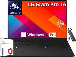 LG Gram Pro 16 Touchscreen Laptop 32GB RAM 1TB SSD Intel Core Ultra 7 355 $1859.99