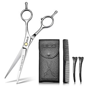 6.5" ULG Professional Hair Cutting Scissors (Silver) $5.99 + Free Shipping w/ Prime or on $35+