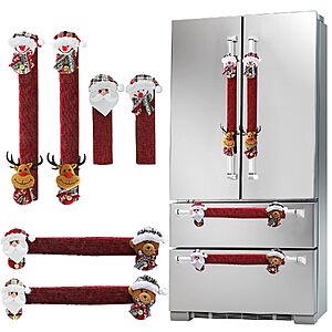 6-Pack Mosoan Christmas Appliance Door Handle Covers (Santa, Snowman & Reindeer) $14.99 + Free Shipping w/ Prime or on $35+