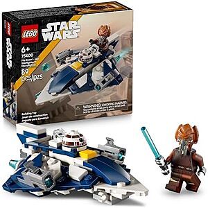 $8.99 | 89-Piece LEGO Star Wars: Microfighters - Plo Koon's Jedi Starfighter Microfighter (75400, 2025) at Amazon
