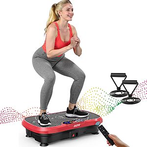 [Prime] Axv Vibration Plate Exercise Machine w/ Resistance Bands & Remote Control $59.99 + Free Shipping