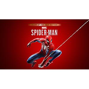 Marvel's Spider-Man: Game of the Year Edition PS4 (Digital) $9.99