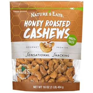 $5.68 to $5.98 S&S Clip Q:AMZ: Nature's Eats 16oz Whole Cashews: Buffalo Ranch, Garlic Pamesan, or Honey Roasted