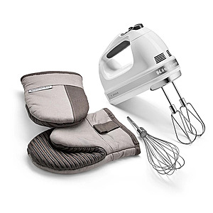 KitchenAid 7-Speed Hand Mixer & Oven Mitts $38.49