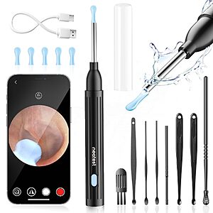 14-Pc NEATEST Wireless Ear Wax Removal Tool w/ Camera $5 @ Amazon