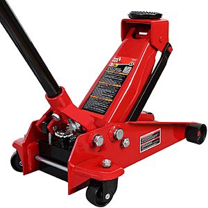 3-Ton Big Red Heavy Duty Hydraulic Floor Jack $79.80 + Free Shipping