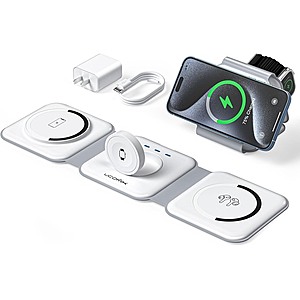 3-in-1 Ucomx Nano Foldable Wireless Charging Station for iPhone, Apple Watch & AirPods (White) $7.99 + Free Shipping w/ Prime or $6 Fee per Order