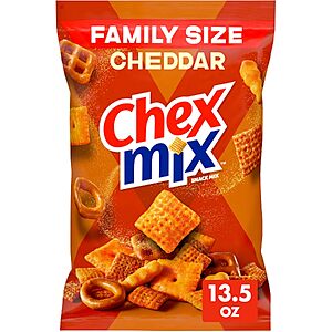 13.5-Oz Chex Mix Cheddar Savory Snack Mix (Family Size) $2.77 w/ S&S + Free Shipping w/ Prime or on $35+