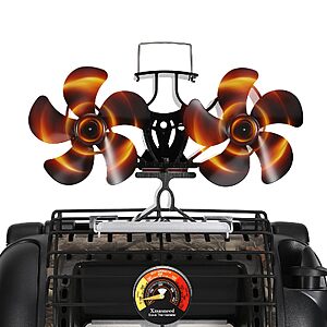 Heat powered Buddy Heater fan with bracket for Compatible  Heaters. $5.19 Free S&H W/Prime