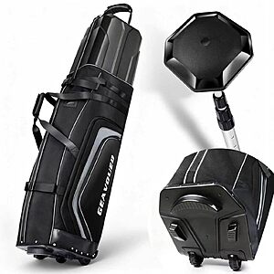Goashpeaot Hard Case Golf Club Travel Bag w/ Heavy-Duty Wheels (Classic Black) $64.99 + Free Shipping