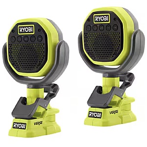 2-Pack Ryobi ONE+ 18V Cordless VERSE Clamp Speaker (Tools Only) $66.00 + Free Shipping
