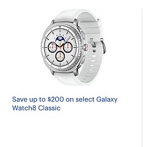 Save up to $200 on select Galaxy Watch8 Classic Bestbuy.com