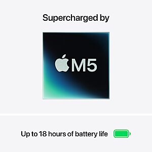 Apple 2026 MacBook Air 13-inch Laptop with M5 chip: Built for AI, 13.6-inch Liquid Retina Display, 16GB Unified Memory, 512GB SSD; Midnight $1149