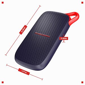 Sandisk 1TB Portable SSD, Up to 1000MB/s Read Speeds, Black (New Model) $159.99