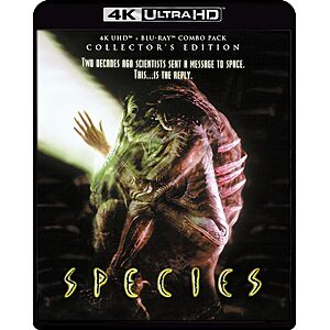 Species - Collector's Edition 4K Ultra HD + Blu-ray $21.99 Amazon.com