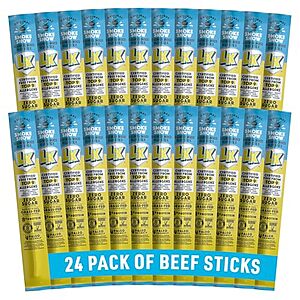 [SnS] $21.77 | 24-Pack 1-Oz Lorissa's Kitchen Beef Sticks (Original Smoked) at Amazon