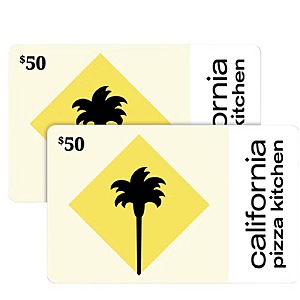 Costco Members - California Pizza Kitchen Two $50 eGift Cards ($100 Value) - $69.99