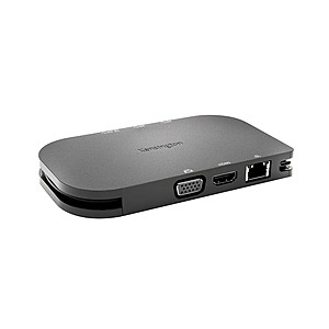$14.99 | Kensington SD1610P USB-C Mobile 4K Dock w/ Pass-Through Charging at Woot!
