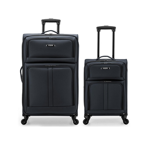 $43.99 | U.S. Traveler Anzio Softside Expandable Luggage with Spinner Wheels, Dark Grey, 2-Piece Set (22/30) at Woot!
