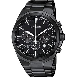 Citizen Men's Classic Stainless Steel Quartz 40mm Watch w/ Black Bracelet & Dial $135 & More + Free S&H